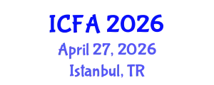 International Conference on Fisheries and Aquaculture (ICFA) April 27, 2026 - Istanbul, Turkey