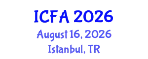 International Conference on Fisheries and Aquaculture (ICFA) August 16, 2026 - Istanbul, Turkey