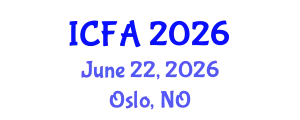 International Conference on Fisheries and Aquaculture (ICFA) June 22, 2026 - Oslo, Norway