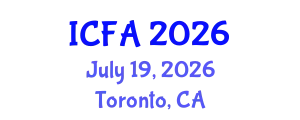International Conference on Fisheries and Aquaculture (ICFA) July 19, 2026 - Toronto, Canada