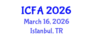 International Conference on Fisheries and Aquaculture (ICFA) March 16, 2026 - Istanbul, Turkey