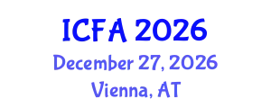 International Conference on Fisheries and Aquaculture (ICFA) December 27, 2026 - Vienna, Austria