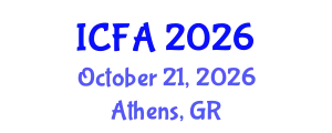 International Conference on Fisheries and Aquaculture (ICFA) October 21, 2026 - Athens, Greece