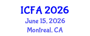 International Conference on Fisheries and Aquaculture (ICFA) June 15, 2026 - Montreal, Canada