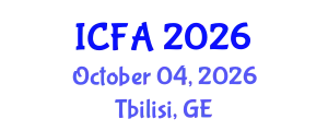 International Conference on Fisheries and Aquaculture (ICFA) October 04, 2026 - Tbilisi, Georgia