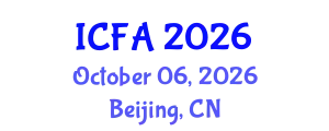 International Conference on Fisheries and Aquaculture (ICFA) October 06, 2026 - Beijing, China
