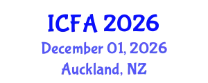 International Conference on Fisheries and Aquaculture (ICFA) December 01, 2026 - Auckland, New Zealand