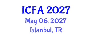 International Conference on Fisheries and Aquaculture (ICFA) May 06, 2027 - Istanbul, Turkey