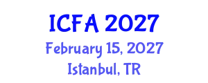 International Conference on Fisheries and Aquaculture (ICFA) February 15, 2027 - Istanbul, Turkey