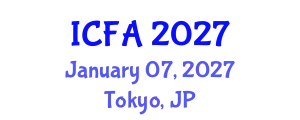 International Conference on Fisheries and Aquaculture (ICFA) January 07, 2027 - Tokyo, Japan