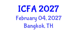 International Conference on Fisheries and Aquaculture (ICFA) February 04, 2027 - Bangkok, Thailand