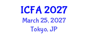 International Conference on Fisheries and Aquaculture (ICFA) March 25, 2027 - Tokyo, Japan