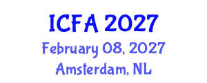 International Conference on Fisheries and Aquaculture (ICFA) February 08, 2027 - Amsterdam, Netherlands