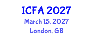 International Conference on Fisheries and Aquaculture (ICFA) March 15, 2027 - London, United Kingdom