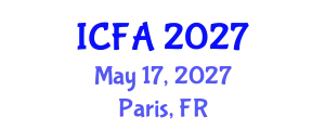 International Conference on Fisheries and Aquaculture (ICFA) May 17, 2027 - Paris, France