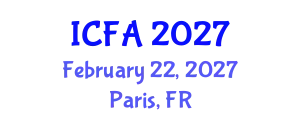 International Conference on Fisheries and Aquaculture (ICFA) February 22, 2027 - Paris, France