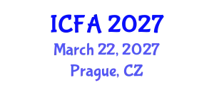 International Conference on Fisheries and Aquaculture (ICFA) March 22, 2027 - Prague, Czechia
