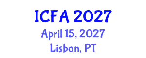International Conference on Fisheries and Aquaculture (ICFA) April 15, 2027 - Lisbon, Portugal