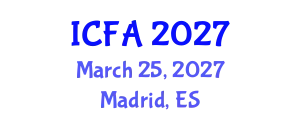 International Conference on Fisheries and Aquaculture (ICFA) March 25, 2027 - Madrid, Spain