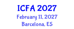 International Conference on Fisheries and Aquaculture (ICFA) February 11, 2027 - Barcelona, Spain