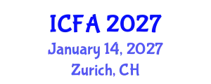 International Conference on Fisheries and Aquaculture (ICFA) January 14, 2027 - Zurich, Switzerland