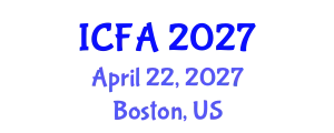 International Conference on Fisheries and Aquaculture (ICFA) April 22, 2027 - Boston, United States