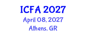 International Conference on Fisheries and Aquaculture (ICFA) April 08, 2027 - Athens, Greece
