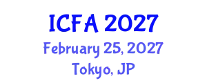 International Conference on Fisheries and Aquaculture (ICFA) February 25, 2027 - Tokyo, Japan