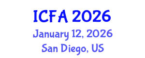 International Conference on Fisheries and Aquaculture (ICFA) January 12, 2026 - San Diego, United States
