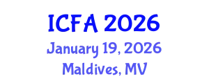 International Conference on Fisheries and Aquaculture (ICFA) January 19, 2026 - Maldives, Maldives