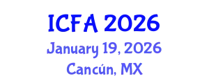 International Conference on Fisheries and Aquaculture (ICFA) January 19, 2026 - Cancún, Mexico