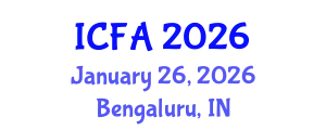 International Conference on Fisheries and Aquaculture (ICFA) January 26, 2026 - Bengaluru, India
