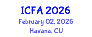 International Conference on Fisheries and Aquaculture (ICFA) February 02, 2026 - Havana, Cuba