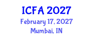 International Conference on Fisheries and Aquaculture (ICFA) February 17, 2027 - Mumbai, India