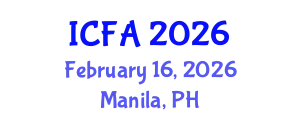 International Conference on Fisheries and Aquaculture (ICFA) February 16, 2026 - Manila, Philippines