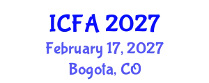 International Conference on Fisheries and Aquaculture (ICFA) February 17, 2027 - Bogota, Colombia