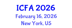 International Conference on Fisheries and Aquaculture (ICFA) February 16, 2026 - New York, United States