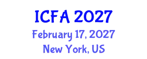 International Conference on Fisheries and Aquaculture (ICFA) February 17, 2027 - New York, United States