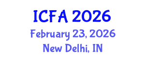 International Conference on Fisheries and Aquaculture (ICFA) February 23, 2026 - New Delhi, India