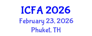 International Conference on Fisheries and Aquaculture (ICFA) February 23, 2026 - Phuket, Thailand