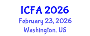 International Conference on Fisheries and Aquaculture (ICFA) February 23, 2026 - Washington, United States