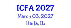 International Conference on Fisheries and Aquaculture (ICFA) March 03, 2027 - Haifa, Israel
