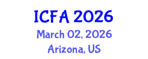 International Conference on Fisheries and Aquaculture (ICFA) March 02, 2026 - Arizona, United States