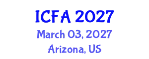 International Conference on Fisheries and Aquaculture (ICFA) March 03, 2027 - Arizona, United States