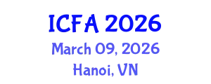 International Conference on Fisheries and Aquaculture (ICFA) March 09, 2026 - Hanoi, Vietnam