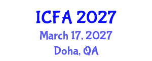 International Conference on Fisheries and Aquaculture (ICFA) March 17, 2027 - Doha, Qatar