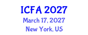 International Conference on Fisheries and Aquaculture (ICFA) March 17, 2027 - New York, United States