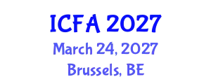 International Conference on Fisheries and Aquaculture (ICFA) March 24, 2027 - Brussels, Belgium