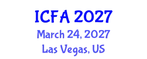 International Conference on Fisheries and Aquaculture (ICFA) March 24, 2027 - Las Vegas, United States