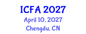 International Conference on Fisheries and Aquaculture (ICFA) April 10, 2027 - Chengdu, China